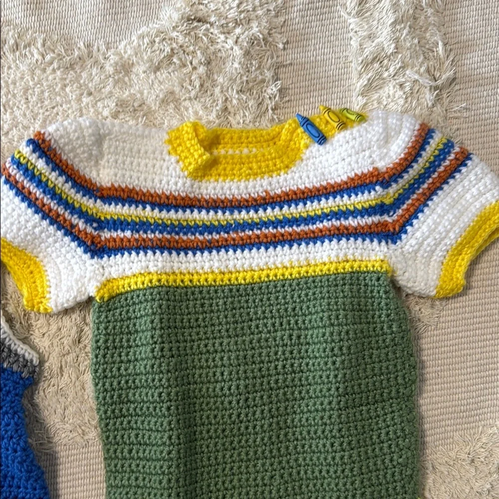 Handmade Crochet Baby Outfit